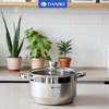 Daniks Standard Stainless Steel Stock Pot with Glass Lid –