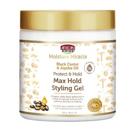 African Pride Moisture Miracle Max Hold Gel Para Estilizar Con Aceite De Ricino Negro Y Aceite De Jojoba - 18 Fl Oz (Paquete De 2) B0B9Chtym2