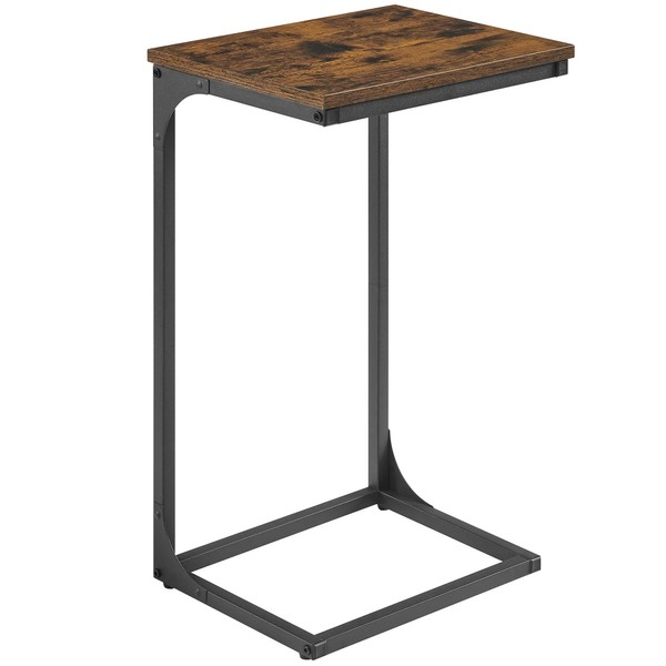 VASAGLE C-Shaped End Table, Side Table for Sofa, Couch Table