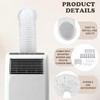 Pushglossy Portable Ac Vent Dual Size Wall Mount Connector with