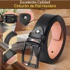 2pcs Cinturón De Piel Cuero Ajustable Caja De Regalo, Cinturon