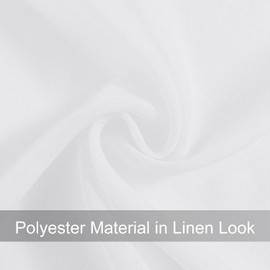 Límite-MX Cortinas Translucidas Equilibrar La Privacidad y La Luz, Cortinas Transparentes para Recamara y Sala, 2 Paneles, 132 x 241 cm, Blanco