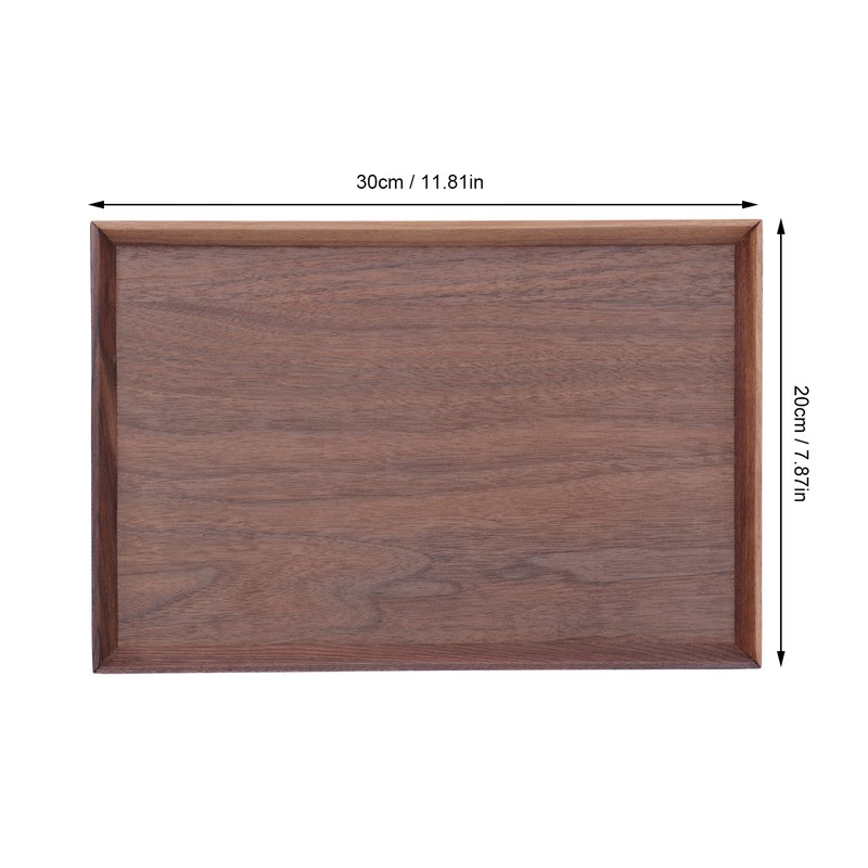 Walnut Wooden Tray Rectangle Serving Tray Tenon Structure Chinese For