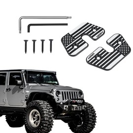 Upgraded Sun Visor Repair Kit,Aluminum Alloy Sun Visor Clips,Compatible with Jeep Wrangler JK 2018, JL 2018-2023, 2020-2023 Gladiator Accessories,Repairs Vehicle Sagging Sun Visor，American Flag