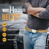 Hold’Em Military Canvas Webbing Belts for MEN’S–Polished Silver Slider Buckle
