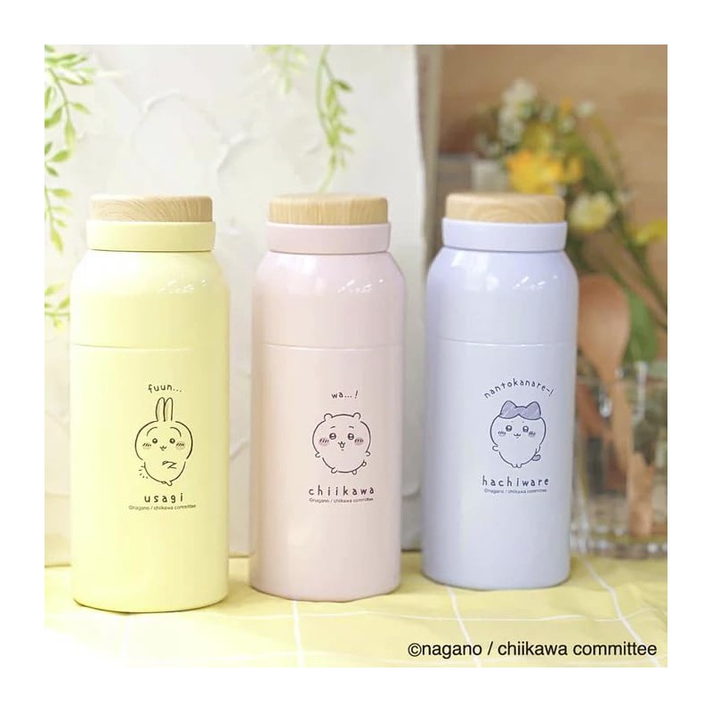 Hokkori Stainless Steel Bottle, Chiikawa