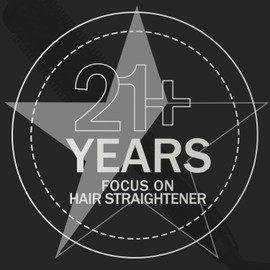 K&K Thermal Brush for Blowout Look, Pro 1.77 Inch Heated Round Brush with Ceramic Tourmaline Coating, Ionic Makes Hair Smoother Get Natural Curls, 122-446°F, Dual Voltage for Travel