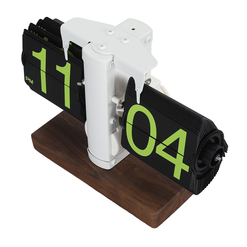 Digital Flip Clock 12h Single Sided Large Numbers Automatic Retro