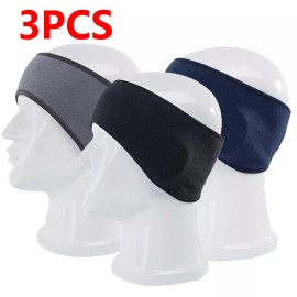 Unbranded 3PCS Ear Warmer Cover Headband Winter Sports Headwrap Fleece Ear muffs Men Women