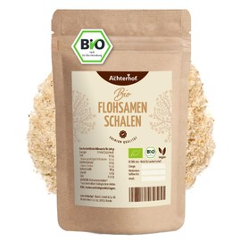 Organic psyllium husks, 1000 g, coarsely ground, rich in fibre, the Ayurvedic all-rounder, for baking and cooking, from controlled organic cultivation, Achterhof