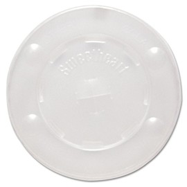 SOLO CUPS L10BLN Straw-Slot Cold Cup Lids, for 10 oz Cups, Clear, 100/PK