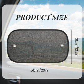 Pack of 2 sun protection cars + 4 suction cups, sun protection car baby, side window