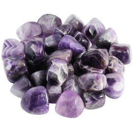 mookaitedecor 460 g Amethyst Tumbled Stones for Home Decoration, Irregular Polished Chakra Healing Gemstones Set for Crystal Healing, Reiki, Wicca, Meditation, Garden Decoration
