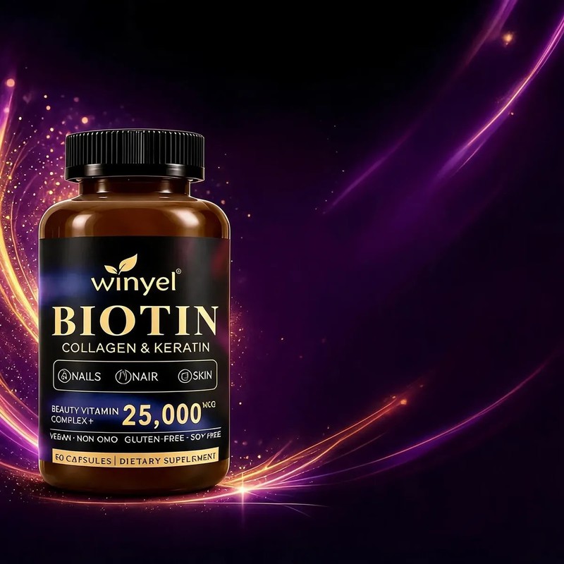 Biotina Colágeno Queratina Cápsulas De Belleza 60 Piezas