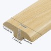 CroBlissful 2" Solid Red Oak T-molding 3/4" High Unfinished T