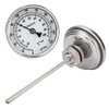 Termómetro De Dial, Termómetro De Acero Inoxidable Con Rosca 1/2