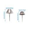 PandaHall 120pcs Bottom Stud Bag Feet 4 Colors Cone Studs