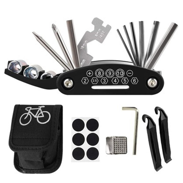 16-in-1 Screwdriver Repair Tool, Bicycle Multitool, Includes Tool Kit, Tyre