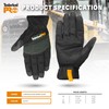 Timberland PRO Men's Construction Work Gloves - Stretch Nylon Back
