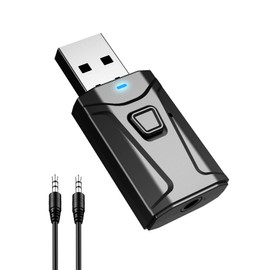USB Bluetooth Adapter for Car, Wireless Receiver Transmitter for TV Plug & Play, Mini Bluetooth Dongle for PC, Stereo, Headphone, TSNAM