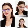 EYEURL 4 Pack Round Reading Glasses for Women Stylish Blue
