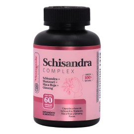 Schisandra + Shatavari + Maca + Ginseng | 60 Caps De 500 Mg Sin Sabor