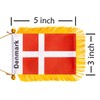 WXTWK National car window hanging flag (Denmark)