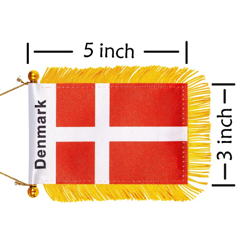 WXTWK National car window hanging flag (Denmark)