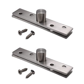 MroMax Door Hinge 95mm Length 360 Degree Rotating Hidden Door Hinge Stainless Steel Hinge for Hidden Door, Cabinet and Cabinet, Silver, 4 Pieces