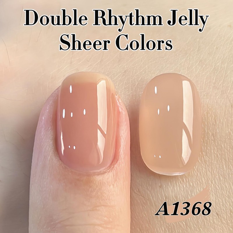 Double Rhythm 15 ML Gel Polish Pure Sheer Same Color