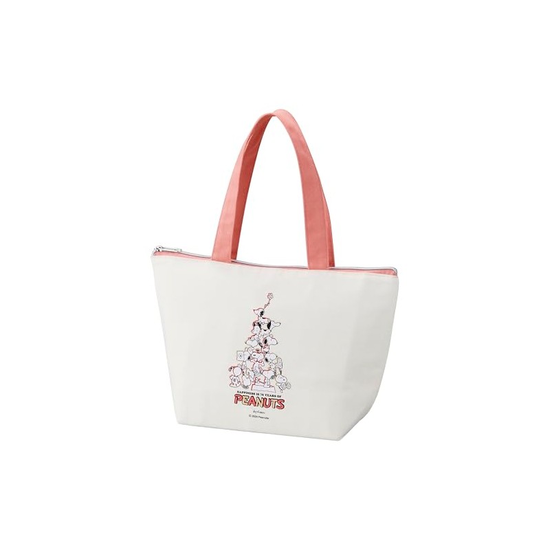 OSK Snoopy TB-14 Lunch Bag, Pink, Peanatus 75th Anniversary Peanuts