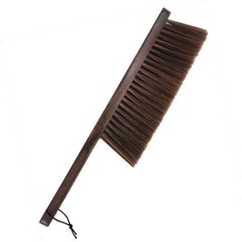 Xifando Wooden Handle Hand Broom Brush – Soft Bristle Cleaning Brush for Furniture, Bed, Car & Desk – Lightweight Duster with PP Bristles