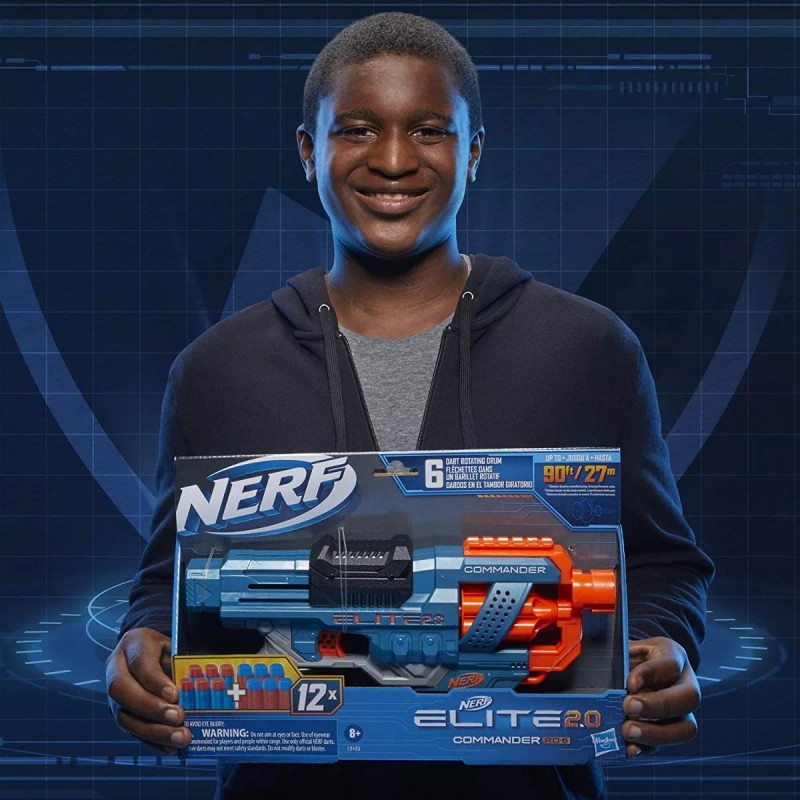 Nerf Hasbro Lanzador Nerf Elite 2.0 Commander Rd 6 Con