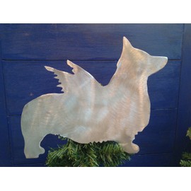 PT Hudson Alumi-Art Pembroke Welsh Corgi Angel Christmas Tree Topper