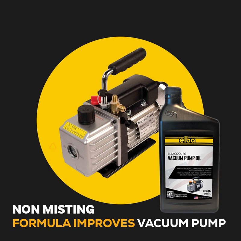 ELBACOOL Food Grade Vacuum Pump Oil, ISO VG 32, Synthetic,