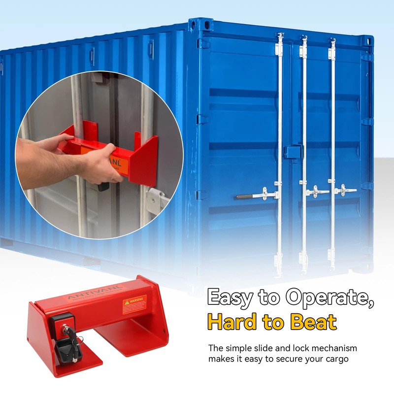 Antivanl Shipping Container Locks Heavy Duty, Maximum Security Trailer Door