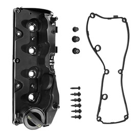 OXCANO Engine Valve Cover, with Valve Cover Gasket & Oil Filler Cap & Bolt, Compatible with Volkswagen Passat 2012 2013 2014, 2.0L Diesel, Replace # 03L103469R, 03L103-469-R