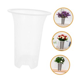 BESPORTBLE 4pcs Transparent Slotted Orchid Pots Breathable and Flower Containers for Outdoor and Indoor Planting for Nursery Garden Use
