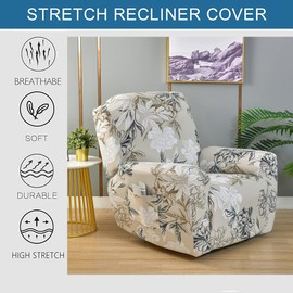 Recliner Chair Covers Recliner Covers Armchair Covers Set of 4 Recliner Chair Covers for Relaxing Chair Scented Flower Shade