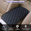 Zpana Car Center Console Cover, Scratch-Resistant Leather Vehicle Armrest Seat