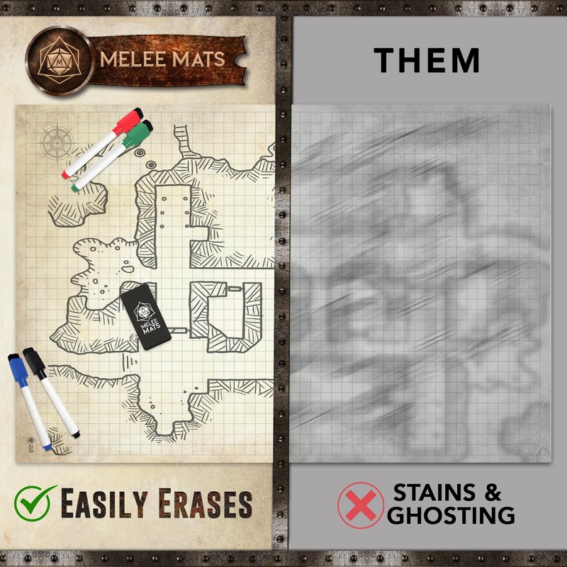 Melee Mats DND Map Starter Kit for Dungeons & Dragons