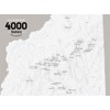 Best Maps Ever New Hampshire 4000 Footers Map 18x24 Poster (White & Gray)