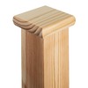 Cambridge Clear Pine Flat Newel Cap 110x110x27mm, Full Stair Newel