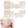 XINSHEYE Makeup Brush Set of 12 (White+Blue) Soft Popular Fashion
