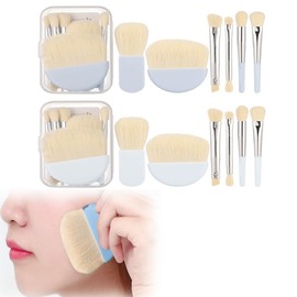 XINSHEYE Makeup Brush Set of 12 (White+Blue) Soft Popular Fashion Compact Portable Makeup Brushes Suitable for Daily Makeup, Foundation, Eyebrow