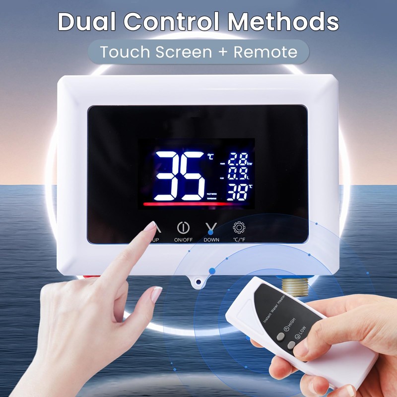 Mini Tankless Water Heater Electric 110V Under Sink Small Hot