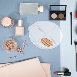 iplusmile Nail Art Mixing Plates Acrylic Makeup Palette Spatula Set for Cosmetics Pigments Lipstick