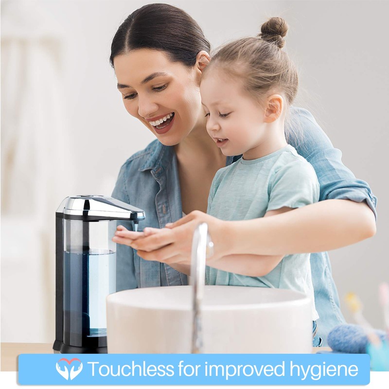 Secura 17oz Automatic Liquid Soap Dispenser, Touchless Battery Operated Hand