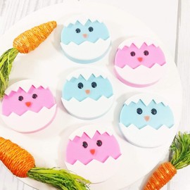 Blue Easter Chicks Soap Gift Set. Basket Stuffers for little boys. Jelly Bean Scented Soaps