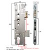 Roto Elite Door Lock Centre Gearbox 35mm Backset 92pz Single